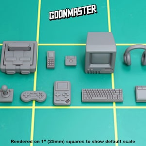 Base Bits - Retro Tech (10 bit pack) | Sculpts by GoonMaster | 32mm Scale | Sci-Fi & Fantasy tabletop miniature Kitbash Base Bitz