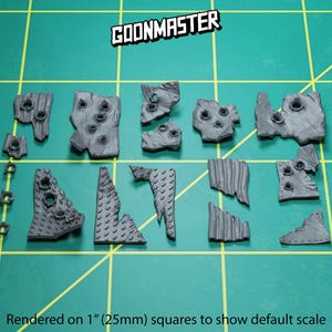 Base Bits - Bullet Riddled Metal Scraps (17 bit pack) | Sculpts by GoonMaster | 32mm Scale | Sci-Fi & Fantasy miniature Kitbash Base Bitz