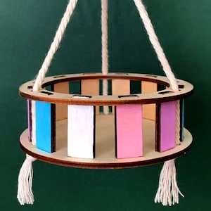 Adjustable height Hamster Toy/ hamster basket/ hamster Swing/ Exercise Toy/ treats dispenser/4 colors