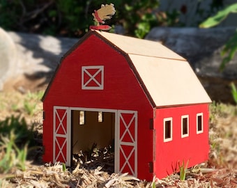 Custom Guinea Pig Barn house/ Guinea pig hideaway/ Turtle Tortious House/ Rat Playground/ Cage accessories