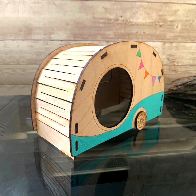 Custom Hamster Hideout/ Hamster RV Party/ Cage Accessory/ - Etsy - Hamster Cage Storage For Small Rvs