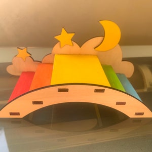 Hamster Rainbow Bridge/Hamster play toy/ Cage accessories/ Hamster furniture/ Above the clouds