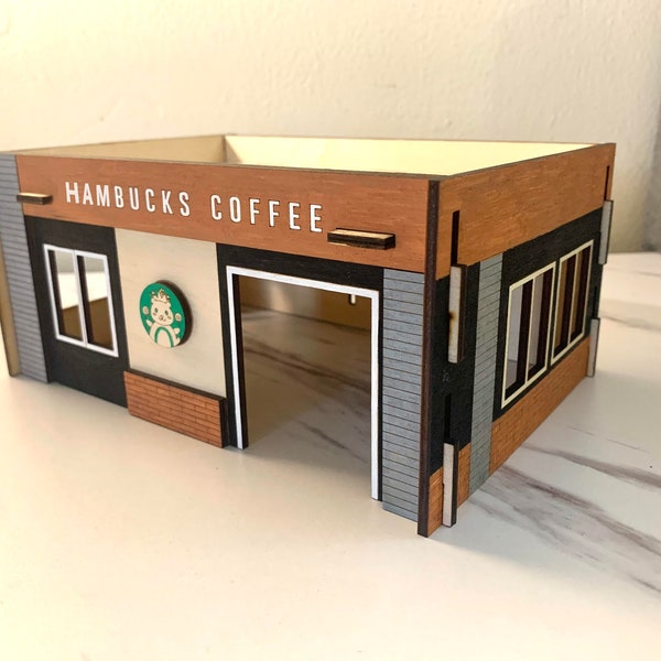 2階建てハムスターの隠れ家 / コーヒーショップ / ハンバックス