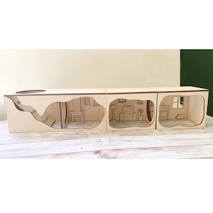 View of Hamster Tunnel/ Hamster Cave Hideout/ Chamber Rooms/ Hamster Digging ...