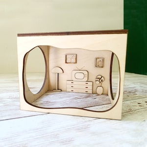 Hamster tunnel/ Hamster Cave hideout/ Chamber rooms/ Hamster digging fun hideout/ Hamster toys/ cage accessory/ House enclosure image 3