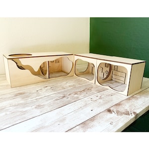 Hamster Tunnel/ Hamster Cave Hideout/ Chamber Rooms/ Hamster Digging ... - Hamster Cave Design With Secure Entry And Easy Exit