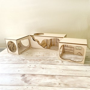Image showcasing Hamster Tunnel/ Hamster Cave Hideout/ Chamber Rooms/ Hamster Digging ...