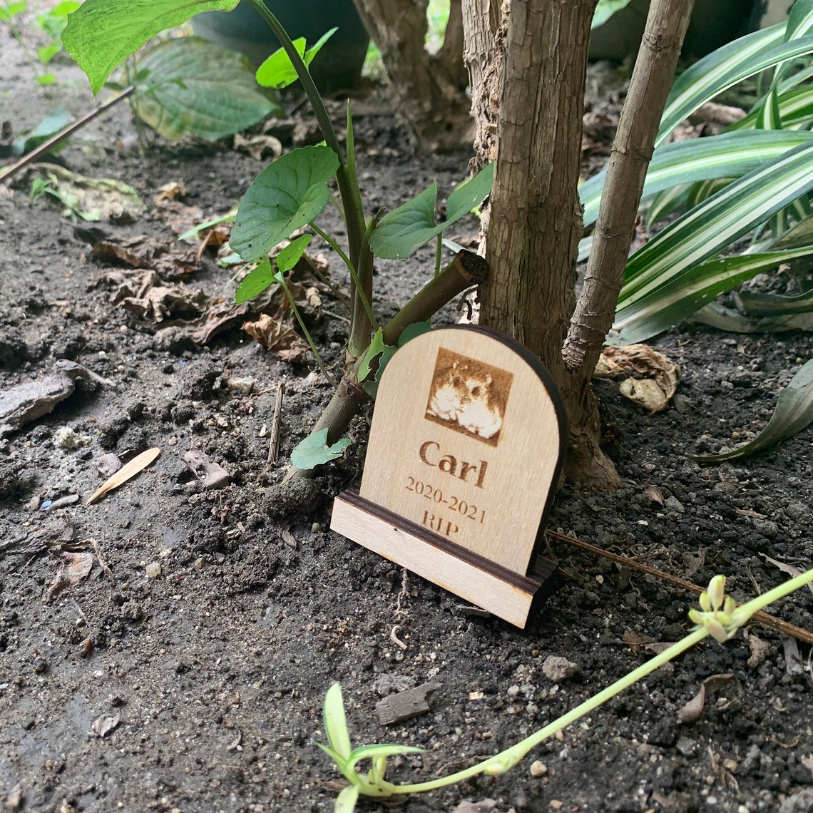 Custom Hamster Grave stone/ Memorial grave maker/ for hamster Etsy