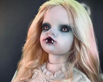 Meet Camille 30" Large Vampire Doll Porcelain Witchy Creepy Haunted Spirit Infected Scary Spooky Possessed Positive Oddity Gift Idea