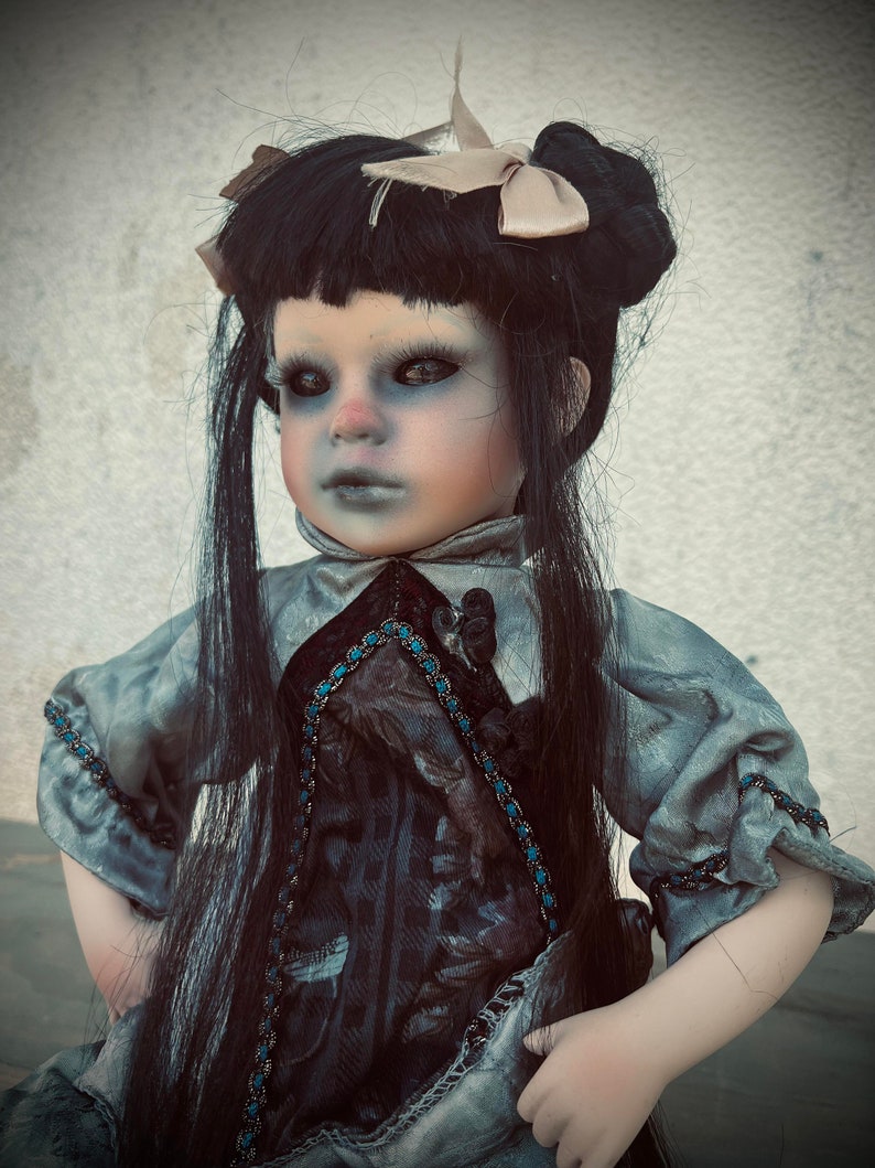 Meet Naomi 18 Doll Porcelain Witchy Creepy Haunted Spirit Infected Scary Spooky Zombie Possessed Positive Energy Oddity Gift Idea Vessel image 4