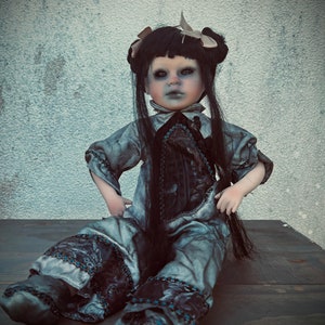 Meet Naomi 18 Doll Porcelain Witchy Creepy Haunted Spirit Infected Scary Spooky Zombie Possessed Positive Energy Oddity Gift Idea Vessel image 5