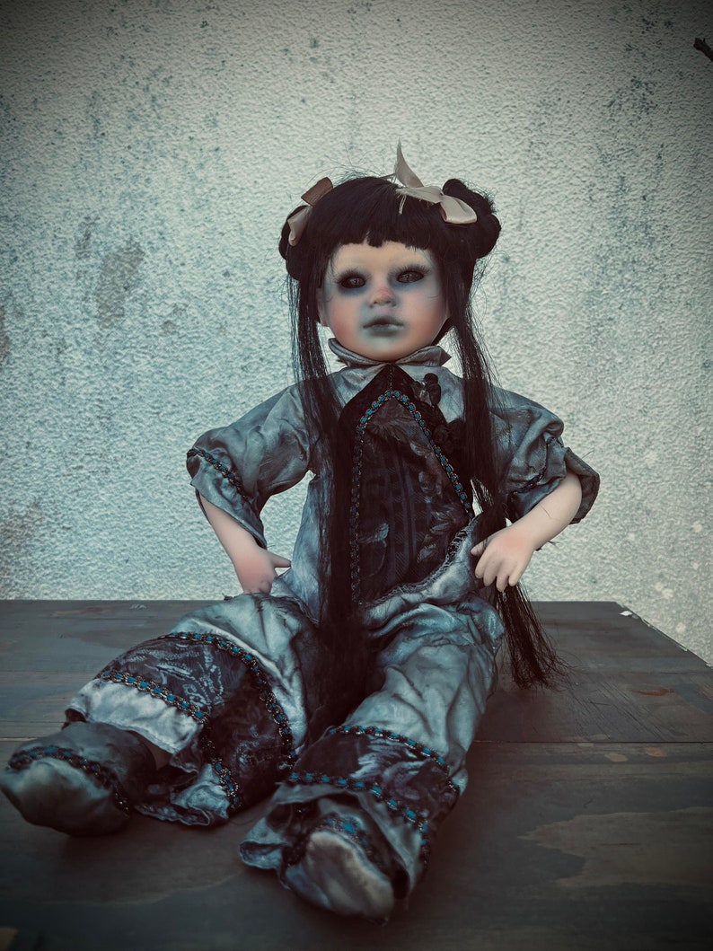 Meet Naomi 18 Doll Porcelain Witchy Creepy Haunted Spirit Infected Scary Spooky Zombie Possessed Positive Energy Oddity Gift Idea Vessel image 5