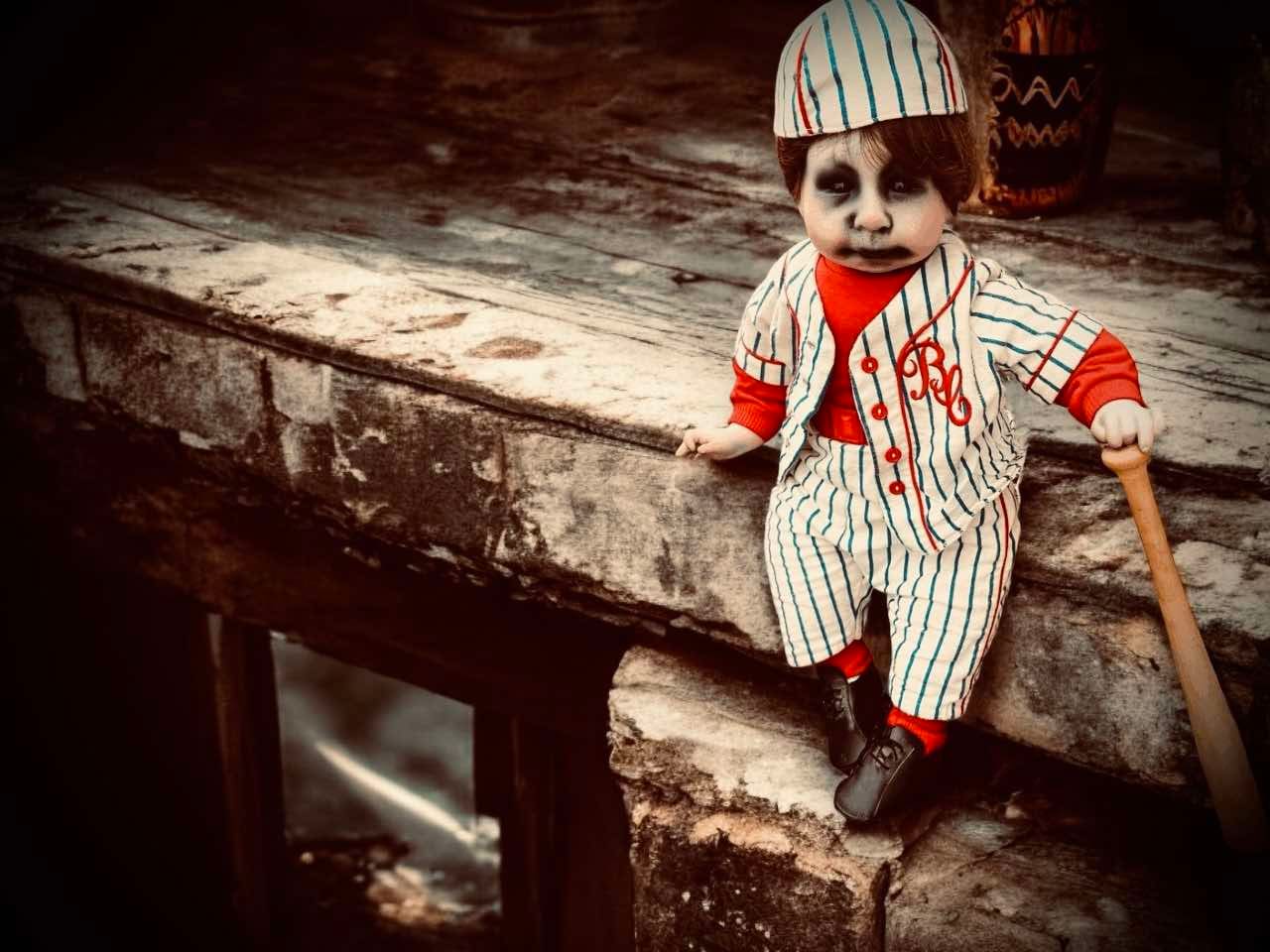 Faites la connaissance de Bubba « Home Run » Chubbs 61 cm 61 cm Baby Baseball Haunted Spirit Infected Zombie Doll