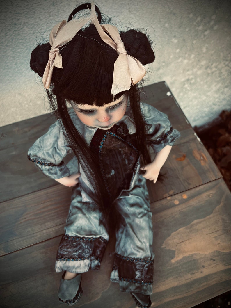 Meet Naomi 18 Doll Porcelain Witchy Creepy Haunted Spirit Infected Scary Spooky Zombie Possessed Positive Energy Oddity Gift Idea Vessel image 7