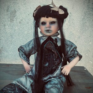 Meet Naomi 18 Doll Porcelain Witchy Creepy Haunted Spirit Infected Scary Spooky Zombie Possessed Positive Energy Oddity Gift Idea Vessel image 3