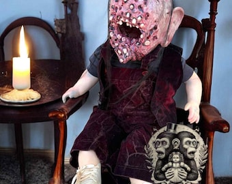 Gunther 24&quot; OOAK Horror Doll Disturbing Clay Oddity Scary Creepy Gift Idea Halloween Vintage Doll #6577/nmkj3