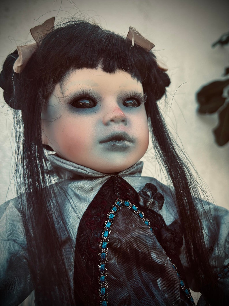 Meet Naomi 18 Doll Porcelain Witchy Creepy Haunted Spirit Infected Scary Spooky Zombie Possessed Positive Energy Oddity Gift Idea Vessel image 6