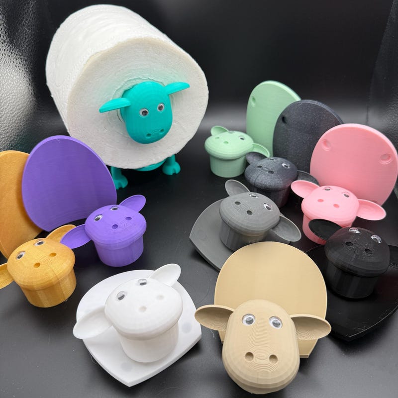 Toilettenpapierhalter Mit Schaf, Freistehendes Badezimmer-Set