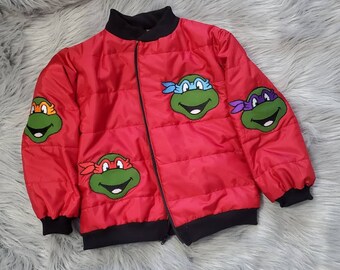 Boys TEENAGE MUTANT NINJA TURTLE Winter COAT~size 4~NWT~LINED Hooded Jacket TMNT