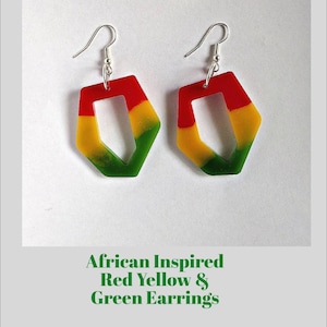 Orecchini ispirati al tema africano