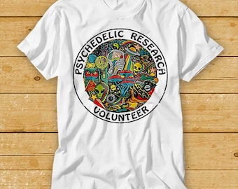 Psychedelic Research T Shirt Volunteer Terence Mckenna Magic Mushroom Cool Gift Tee 2272