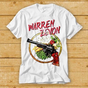 Warren Zevon T-Shirt Musik Blues Rock Geschenk Geld London Unisex Style Top Tee 2112