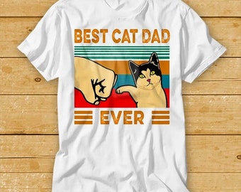 Best Cat Dad Funny Mens T Shirt Design Style Limited Edition Cool Gift Pet Lover Animal Top Tee 2189