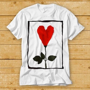 Flower Heart Best Seller T Shirt Cult Movie Retro Vintage Top Tee 1978