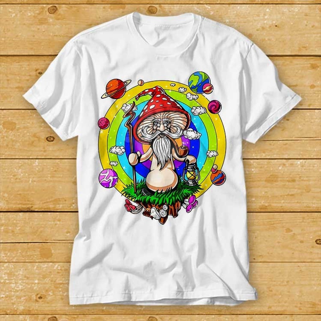 Magic Mushroom Rainbow Buddha T Shirt Yoga Zen Om Universe - Etsy UK