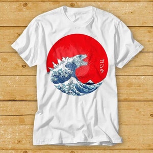 Koszulka Great Wave Off Kanagawa Japan T-shirt Cool Gift Japanese Design Tee 2053