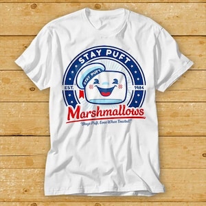 Ghostbusters Stay Puft Marshmallows Cult Movie 80&#39;s T Shirt Music Funny Movie Cool Meme Gift Top Tee 2252