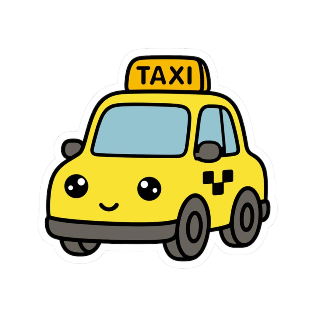 Taxi Cab Sticker - Etsy