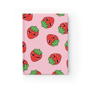 Strawberry Hardcover Journal