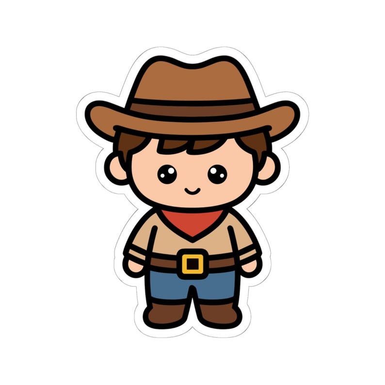 Cowboy Sticker - Etsy