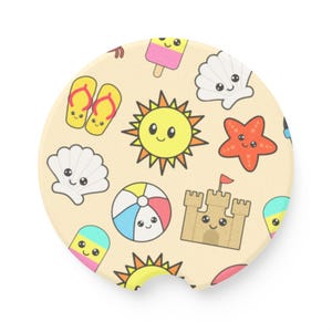 Summer Set of 2 Soapstone Car Coasters