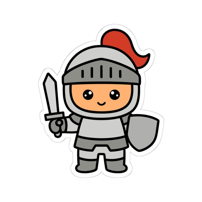 Knight Sticker Style Knight Sticker - Etsy