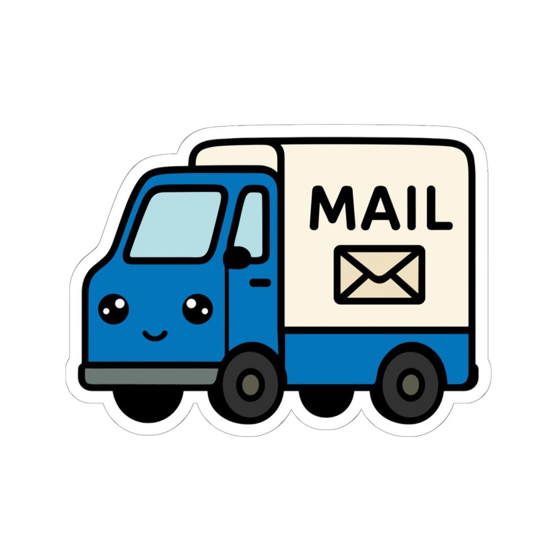 Mail Drop Sticker Mail Delivery Truck Sticker - Etsy