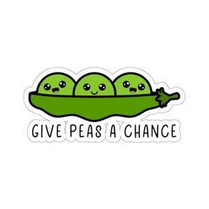 Give Peas A Chance Sticker