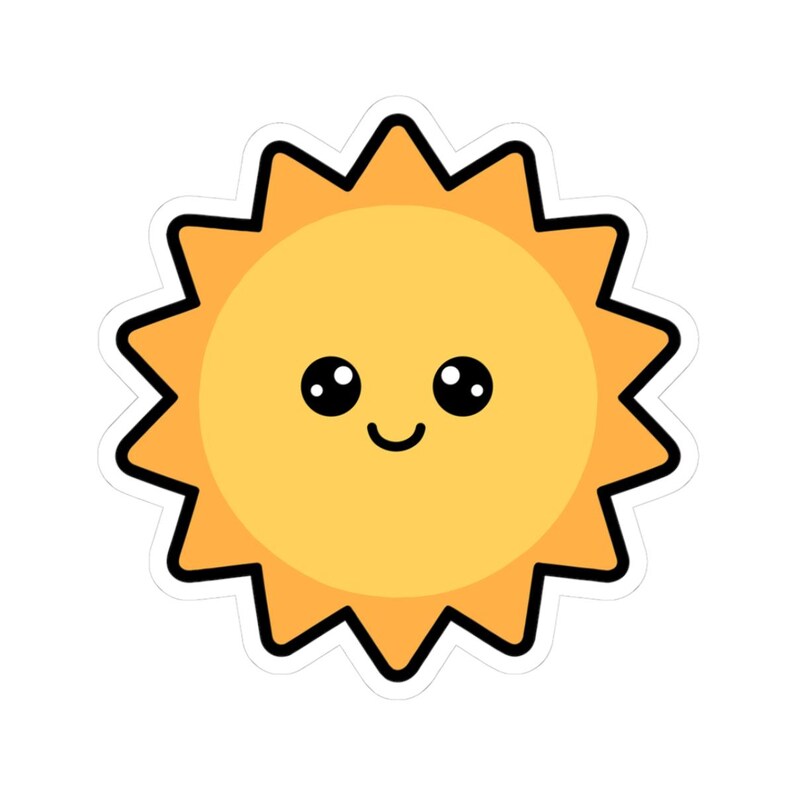 Sun Sticker - Etsy