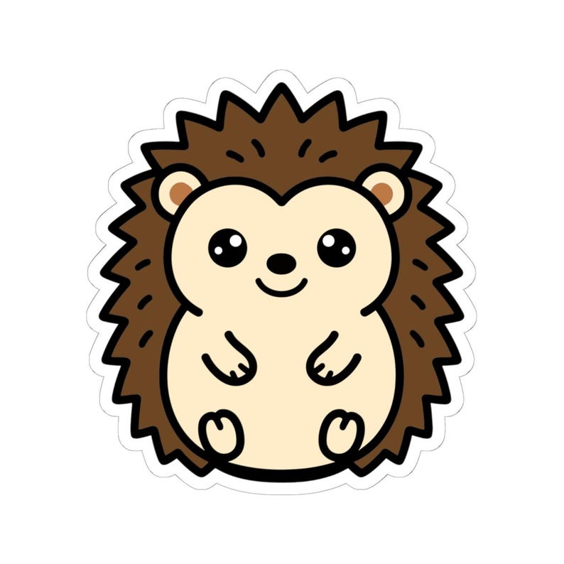 Sticker Aecb Hedgehog Sticker - Etsy