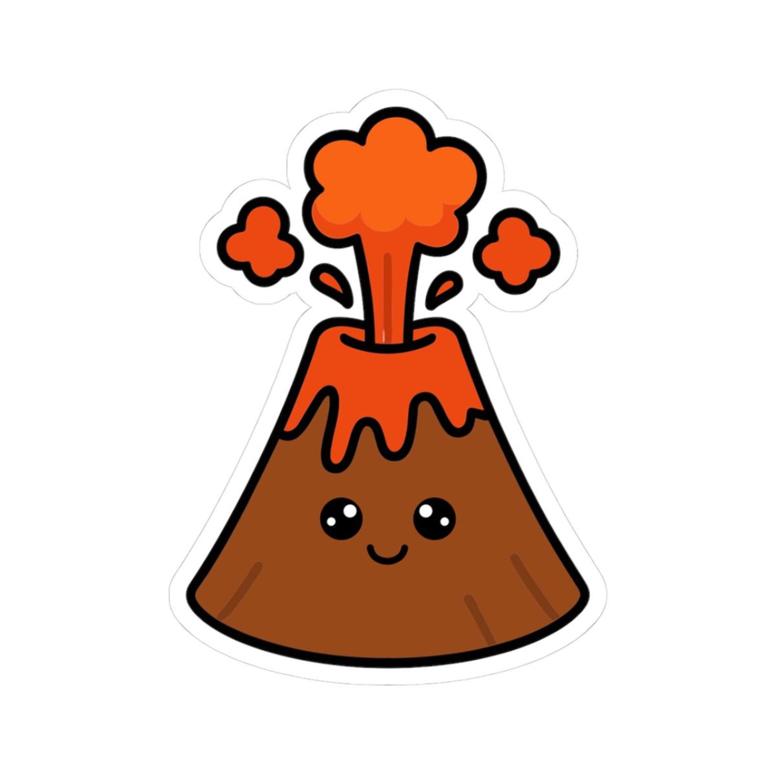 Volcano Sticker - Etsy