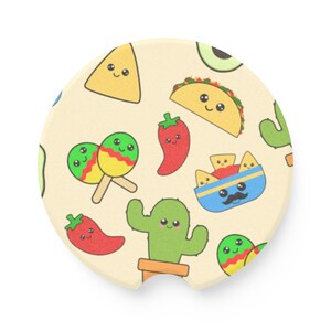 Cinco De Mayo Set of 2 Soapstone Car Coasters