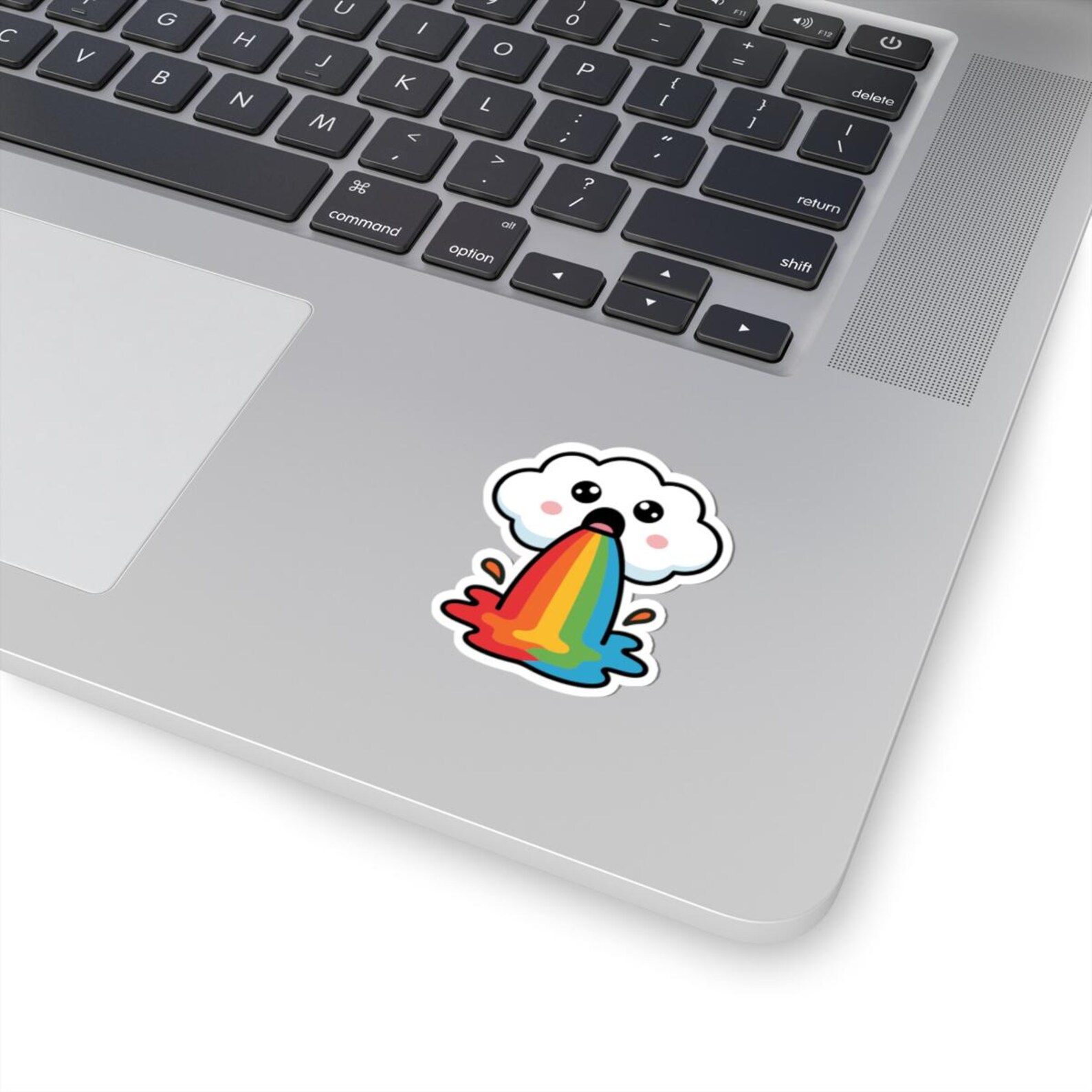 Cloud Rainbow Barf Sticker - Etsy