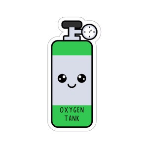 Oxygen Tank Sticker