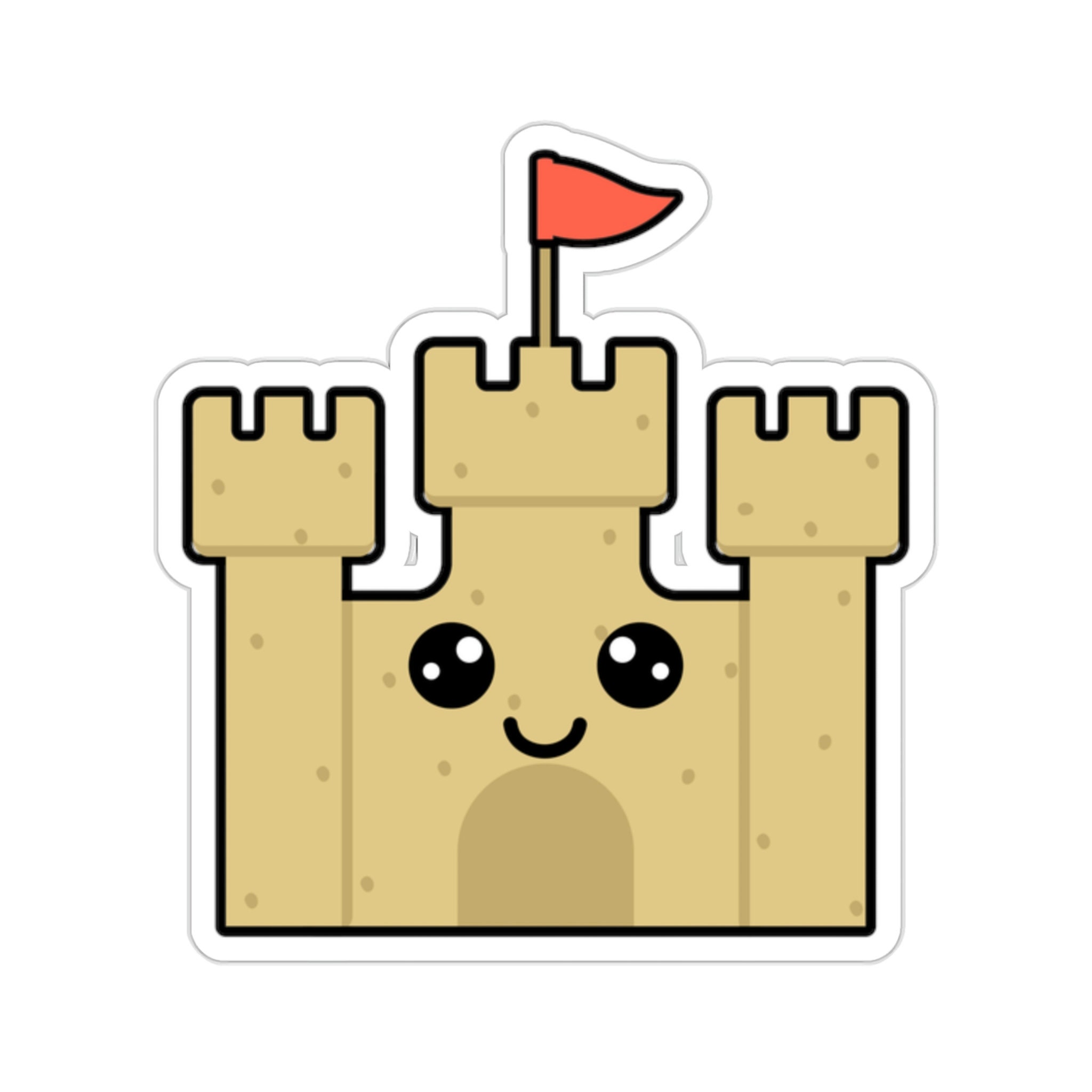 Sand Kindom Sticker Sand Castle Sticker - Etsy