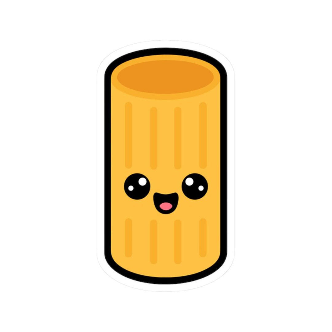 Pasta Sticker Rigatoni Pasta Sticker - Etsy