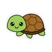 Sea Turtle With Brown Shell Sticker - Etsy