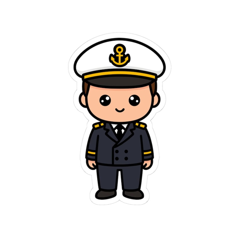 Ship Captain Sticker - Etsy