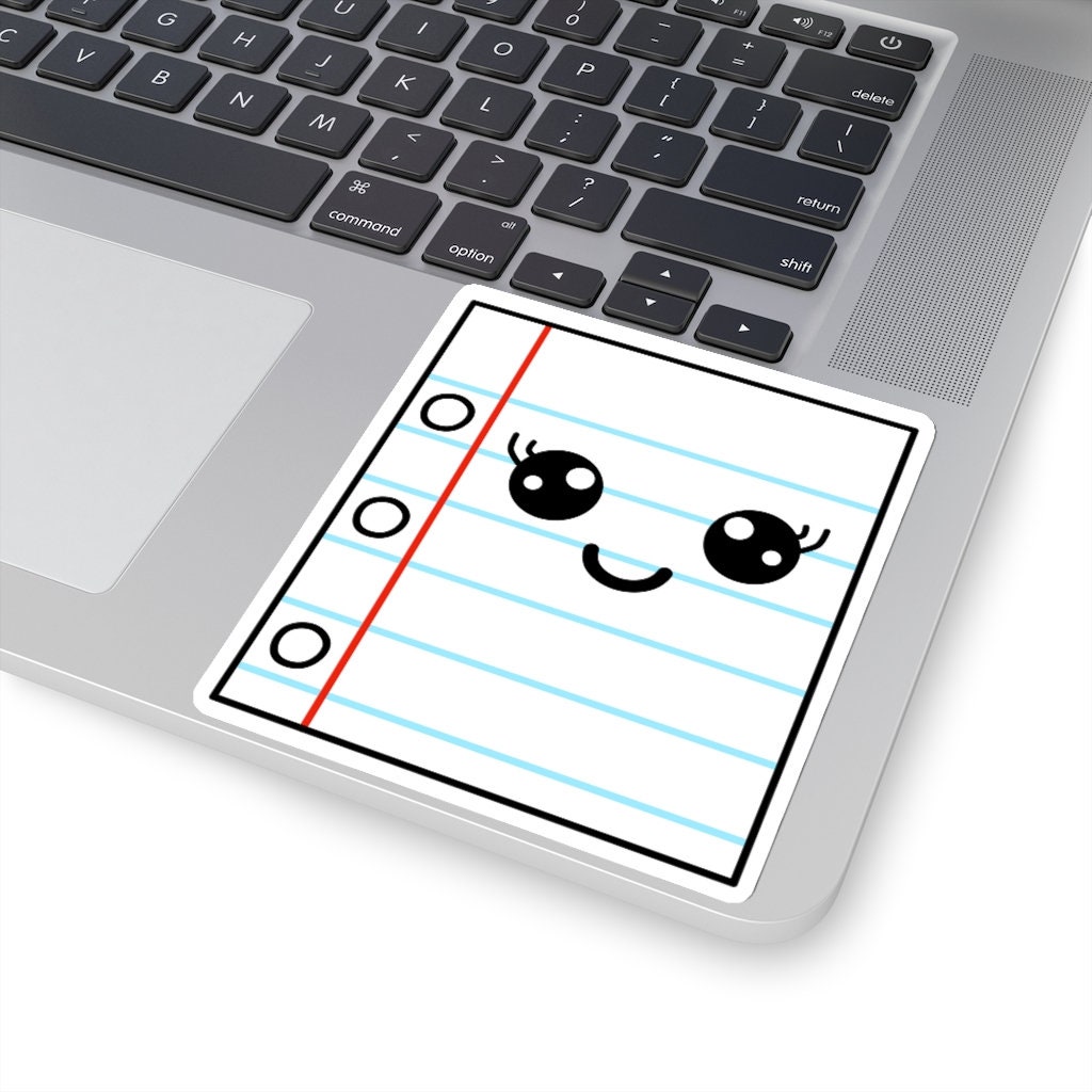 Notebook Paper Sticker - Etsy