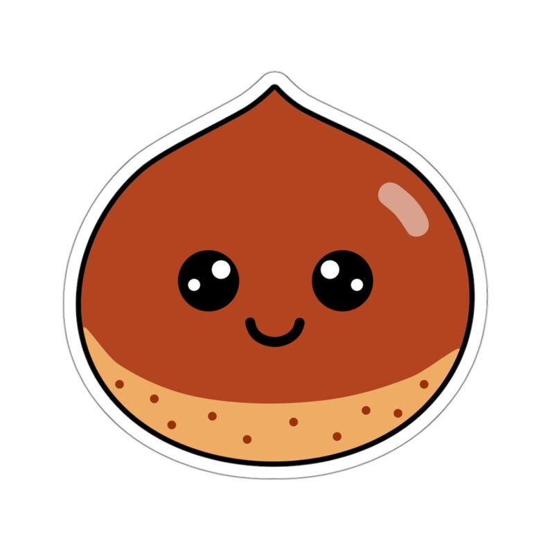 Cute Chestnut Chestnut Sticker - Etsy